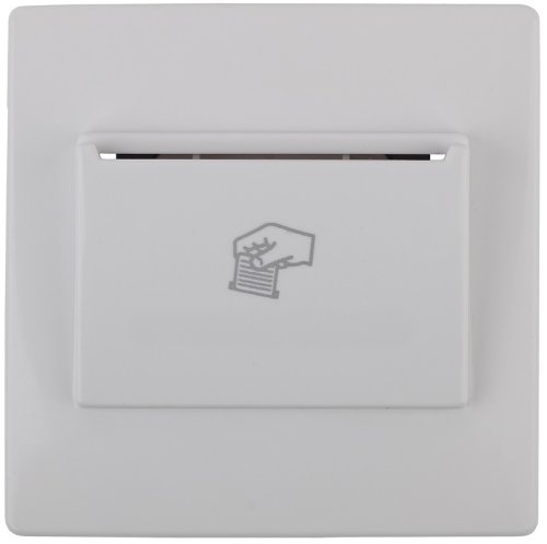 Лицевая панель Эра S12 для выключателя карточного белый картинка